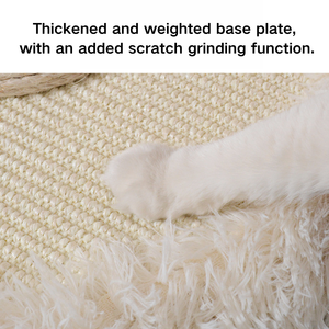 Pohon Kucing Modern Besar yang Tahan Lama, Mudah Dirangkai, Dekorasi Rumah Bergaya Minimalis, Penggaruk Kucing dari Sisal dan Besi untuk Dalam Ruangan - Product Image 4