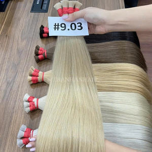 Paquete de extensión a granel de cabello humano virgen Remy vietnamita de alta calidad 100g Thanh an Hair Todos los colores Sin desprendimiento Sin enredos - Product Image 4