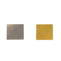 Plaque de feuille de platine/or 20x20x0,2 mm, bandes métalliques, électrode de platine, échantillon de chimie Pt/Au