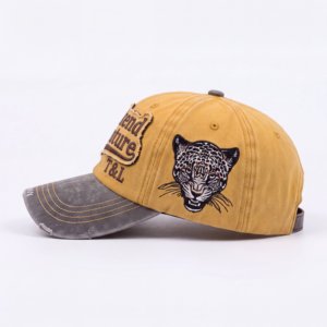Casquette de baseball structurée en sergé de coton à 6 panneaux avec broderie appliquée et logo personnalisé – Vente en gros – Fabricant - Product Image 2