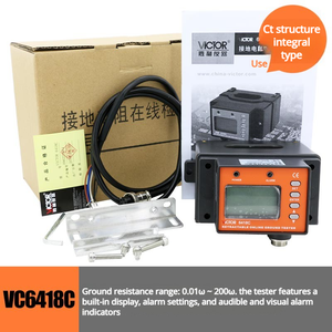 VICTOR VC6418C เครื่องทดสอบความต้านทานดิน, เครื่องทดสอบความต้านทาน, เครื่องตรวจจับการป้องกันฟ้าผ่าและความปลอดภัย - Product Image 2