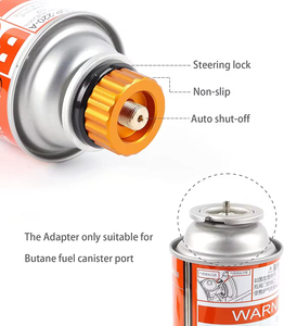 Kaset dönüştürmek gaz teneke kutu adaptörleri açık kamp ve yürüyüş için propan bütan silindir dolum adaptörü - Product Image 3
