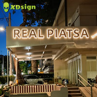 Écran LED extérieur, lettres en relief personnalisées, enseigne rétroéclairée par LED, publicité 3D, éclairage étanche IPX7, décoration, Bluetooth