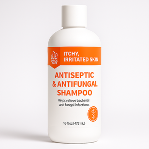 Shampoo <span class=keywords><strong>antifongique</strong></span> pour chiens et chats de marque privée pour soins cliniques |   Formule antiseptique pour les peaux qui démangent, qui squame et qui sont irritées OEM/ODM - Product Image 1