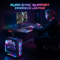 Table de jeu AOR avec plateau en fibre de carbone, structure stable en Z, bande lumineuse intégrée, vente en gros directe usine