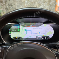 ZWNAV Écran LCD numérique avec système d'exploitation Linux pour Mercedes Benz Classe C W205 2015-2021, Carplay, tableau de bord de voiture, compteur de vitesse LCD