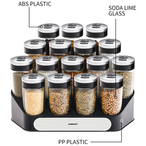 High Quality Wholesale Kitchen Glass Spice Jars Shaker Garlic Spice Bottle With Customized Lid - Product Image 3