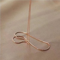 Collar de Lujo de Oro Puro de 18K AU750 con Cadena de Serpiente para Accesorios de Joyería Fina para Mujeres y Damas