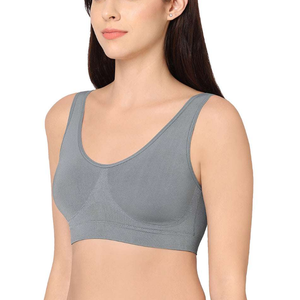High Quality Trendy Women's Breathable Sports Bra <b>Seamless</b> Comfortable Push-Up Vest with Bikini <b>Panties</b> Low Price - Product Image 1