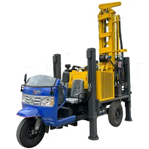 Hot Sale TW200 200m Tricycle Mounted Portable Type Dth Water Well Drilling Rig