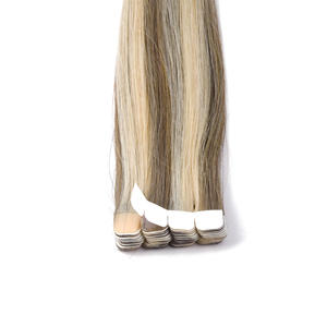 K.S WIGS Smooth Shiny Tangle-Free 100% Human Hair Double Drawn <b>Tape</b>-in Extensions Pre-Cut Mini Size 12-28 Inches Mini-<b>Tape</b> Hair - Product Image 4