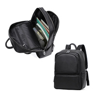 Sac à dos en cuir véritable pour étudiants, avec logo personnalisé, Oxford College, sac à dos intelligent pour ordinateur portable, avec port USB, pour hommes