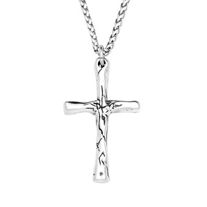 yunnique Stainless Steel <b>Cross</b> Pendant Necklace Men's Geometric Design European Style Simple <b>Chain</b> Jewelry Fashion Accessory - Product Image 5