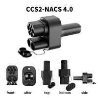 Adaptador de Carga Rápida CCS2 a NACS para Cybertruck en Alemania, 920V 350kW con Bloqueo Antirrobo para Cargadores Públicos