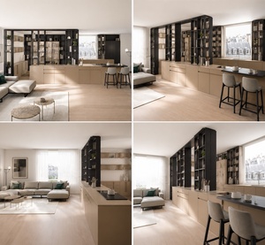 Meubles de <span class=keywords><strong>cuisine</strong></span> modulaires de luxe bicolores 2026 en chêne naturel certifié FSC <span class=keywords><strong>et</strong></span> gris <span class=keywords><strong>mat</strong></span> – Mobilier de <span class=keywords><strong>cuisine</strong></span> moderne en bois - Product Image 2