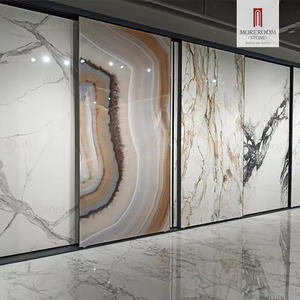 <span class=keywords><strong>Dalle</strong></span> de Pierre Artificielle Foshan Calacatta 3200x1600mm, Carrelage en Porcelaine Ultra Fin Grand Format Effet Marbre pour Sol et Mur - Product Image 1