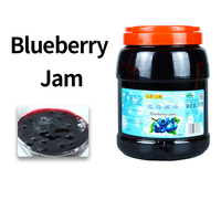 Popular Energy Boost Light Sweet Natural Blueberry Jam HACCP Certified Flavored Fruit Tea Beverage Dessert Use