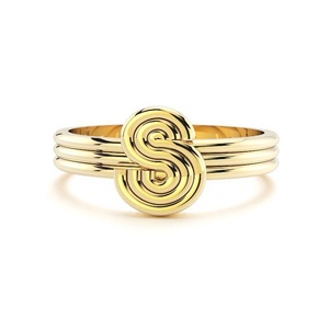 Milskye 925 Sterling <strong>Silver</strong> Jewelry Letter <strong>Signet</strong> Minimalist <strong>Ring</strong> <strong>Men</strong> Woman - Product Image 5