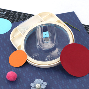 Manual <strong>Circle</strong> Paper <strong>Cutter</strong> Adjustable Multi-Size Badge Making Rotary <strong>Cutter</strong> Customized Color 1" 4" Cut Length Arts Crafts - Product Image 3