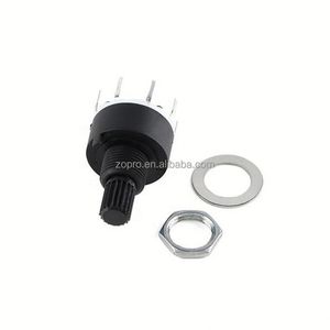 Interruptor de Banda Rotatoria ZOPRO RS16 2909256 de Material Estándar de 16 mm, 2/1 Polos, 4-8 Posiciones, Longitud del Eje de 15 mm, Clasificación IP67, 10 A, 30 V - Product Image 2