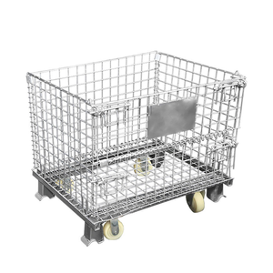Cage à palettes en treillis métallique en acier au carbone haute résistance pour le tri de <span class=keywords><strong>colis</strong></span> en station de transit express et le stockage à court terme des marchandises - Product Image 1