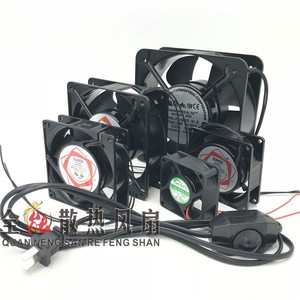 Ventilateur axial 8 cm 220 V à roulement à billes mural pour refroidissement industriel - Product Image 1
