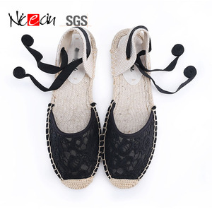 Nicecin <span class=keywords><strong>sandali</strong></span> con cinturino a testa tonda creativi stivali piatti in cotone con pizzo piatto scivoli moda donna casual <span class=keywords><strong>sandali</strong></span> con tacco basso per donna - Product Image 2
