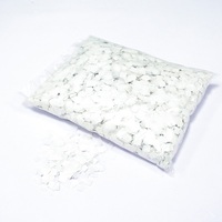 Confettis en papier ignifuge carré blanc personnalisé de 1 cm, 1 kg pour célébration de mariage
