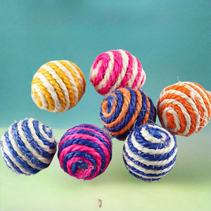Sisal Ball <b>Cat</b> Toy Durable Chew Toy For <b>Cats</b> All Seasons Pet Plaything - Product Image 1