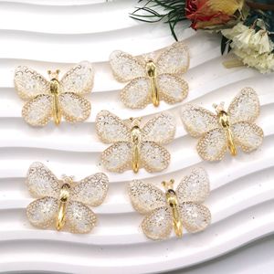 Breloque Cabochon Papillon Brillant en Résine à Dos Plat pour Décoration DIY Téléphone/Artisanat - Product Image 4