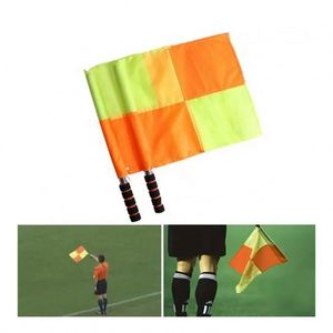 ธงผู้ตัดสินฟุตบอลแบบสองด้าน สีสันสดใส ขนาดสั่งทำได้ ปี 2024 ขายส่ง คุณภาพสูง อุปกรณ์ธงผู้ตัดสินแบบถือ - Product Image 4