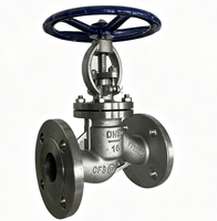 Vanne à soupape à bride en acier inoxydable, corps CF8, DN50 PN16, actionnée par volant, vanne de régulation industrielle