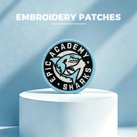 Patchs personnalisés en gros, thermocollants, 3D, avec logo personnalisé, badges appliqués, brodés, à coudre ou à repasser pour vêtements