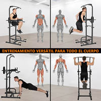 EIGFOH Soporte Multifuncional con Estación de Flexiones y Agarraderas para Ejercicios de Cuerpo Completo en Casa, Barra de Dominadas, Modelo 70055-1-2, Disponible en China