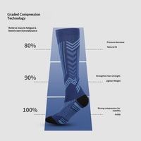 Nouvelles chaussettes de compression en nylon tricoté Arrow pour le cyclisme et la course à pied - ODM pour usage extérieur par les jeunes