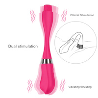 Great Force USB Toys Sex Adult Female Masturbation Tools Vibrating Brush Dildo Brush Vibrator Wand Clitoral Stimulation Sextoy