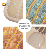 Coussin chauffant personnalisé Jiwan Lejia en améthyste arc-en-ciel avec LED Photon pour centre de retraite de yoga