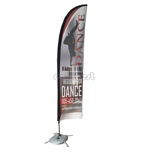 Outdoor Custom Logo Design Advertising Beach Flag/Feather Flags / Advertising Flags and Banners