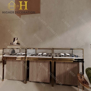 <span class=keywords><strong>Vitrine</strong></span> de présentation de bijoux de style européen, <span class=keywords><strong>vitrine</strong></span> en verre doublée de velours <span class=keywords><strong>pour</strong></span> diamants et pierres précieuses, magasin de détail - Product Image 5