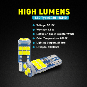 <span class=keywords><strong>T10</strong></span> 194 168 W5W xe dẫn bóng đèn nội thất lỗi miễn phí Side Wedge ánh sáng bãi đậu xe ánh sáng bên cửa bóng đèn phụ kiện tự động - Product Image 1