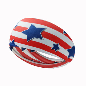 Fascia per Capelli con Bandiera Americana all'Ingrosso, Fascia Sportiva Stampata per il Giorno dell'Indipendenza, Fascia per Capelli da Donna per Fitness, Corsa e Yoga, Ideale per Regali - Product Image 5