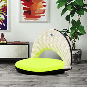 Silla de Piso Plegable de Acero Ligero de Diseño Moderno sin Patas para Uso en Interiores/Exteriores, Dormitorio, Camping y Sala de Estar - Product Image 4