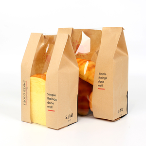 High Grade Waterproof Oil Resistant Fade Proof Kraft Paper Sacks for <b>Baked</b> <b>Goods</b> Desserts Fried Snacks - Product Image 6
