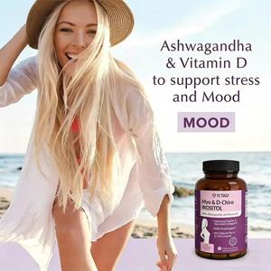Cápsulas de Mioinositol y D-Chiroinositol 40:1 de Marca Privada OEM, Apoyo Hormonal para Mujeres con Ácido Fólico y Complejo Vitamínico B - Product Image 5