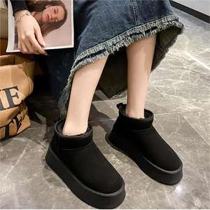 Individuelle Neue Styles Lässige Plüsch Damen Winter Schneestiefel Plattform Leichte Rutschfeste Baumwollschuhe für Damen - Product Image 2