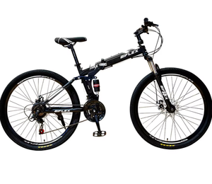 Bicicleta Plegable de Doble Suspensión y Doble Amortiguación, con Marco de Acero al Carbono, Frenos de Disco, Multivelocidad, para Estudiantes - Product Image 6