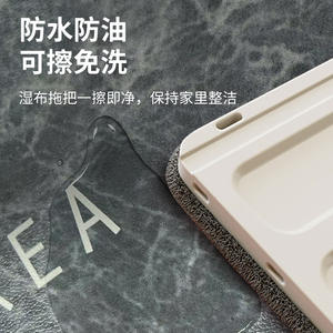 พรมเช็ดเท้าลายดอกไม้ทรงสี่เหลี่ยมผืนผ้า ทนต่อคราบสกปรก ซักทำความสะอาดได้ สำหรับประตูหน้าบ้าน - Product Image 4