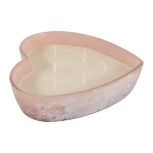 Bougie parfumée au jasmin en forme de cœur, 25 oz, récipient réutilisable pour salon, chambre à coucher, salle de bain - Product Image 3