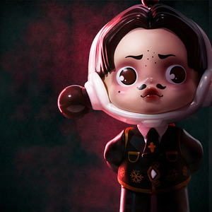 สินค้าขายดี ของแท้ 100% POPMART SKULLPANDA ซีรีส์ครอบครัวอดัมส์ กล่องสุ่ม PVC ของเล่นฟิกเกอร์เซอร์ไพรส์ ของขวัญสุดสร้างสรรค์ - Product Image 4