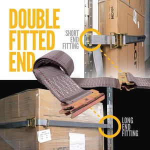 <span class=keywords><strong>Sangle</strong></span> d'arrimage à <span class=keywords><strong>cliquet</strong></span> d'arrimage de cargaison E-Track gris de 20 pieds 50mm 2in avec raccords à ressort E 10m matériau de ceinture en polyester <span class=keywords><strong>sangle</strong></span> PE - Product Image 5